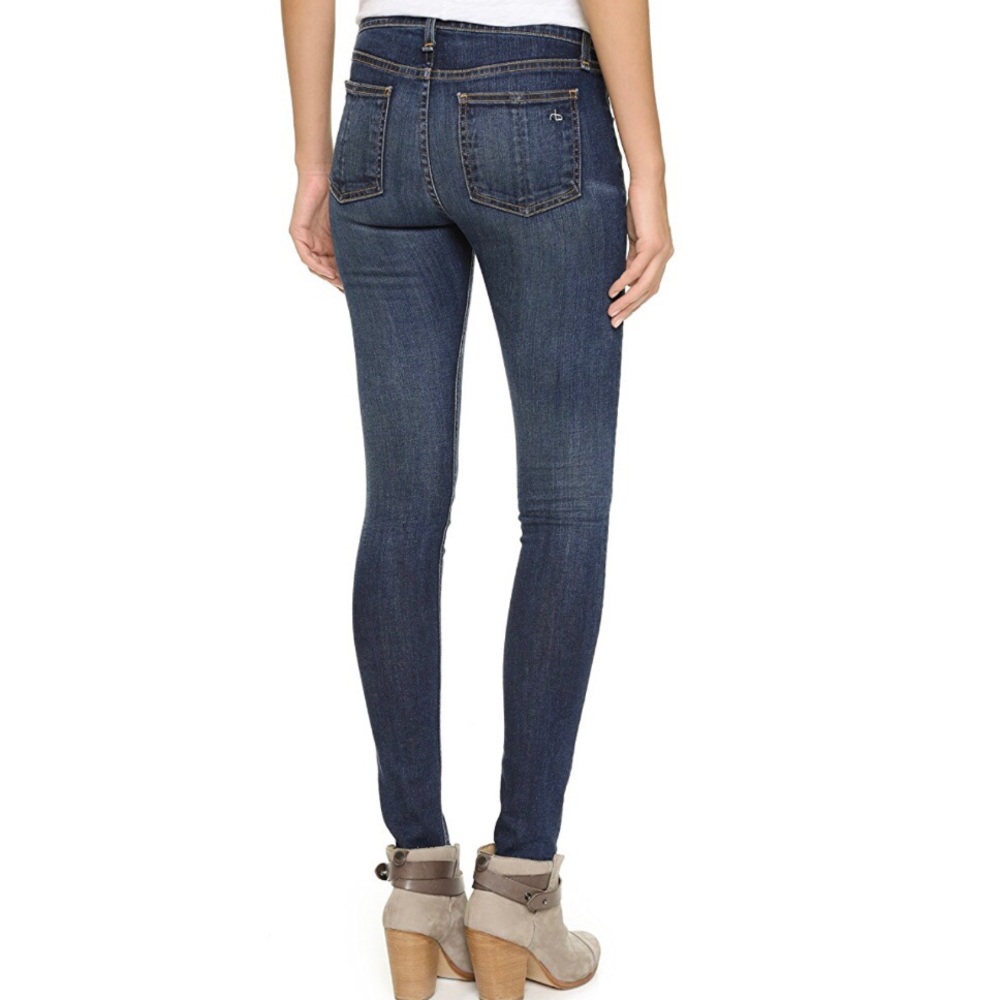 Rag & Bone Jeans Skinny in Woodford Dark Wash - Picture 2 of 8